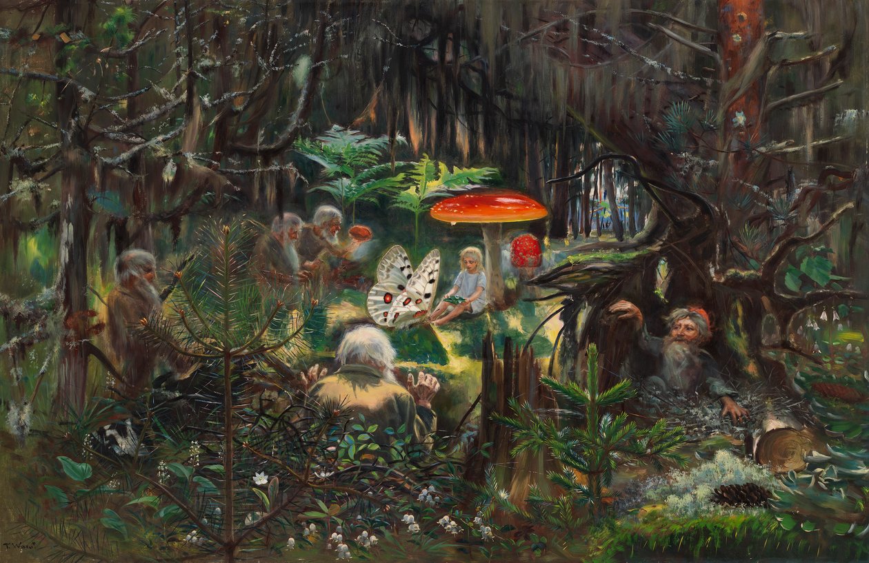 童话公主》，约 1896 年（布面油画） 作者 托尔斯滕·瓦萨斯特耶纳