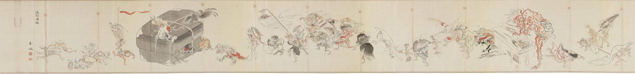 Tosa Mitsuoki的Hyakki Yako no Zu 作者 土佐充月