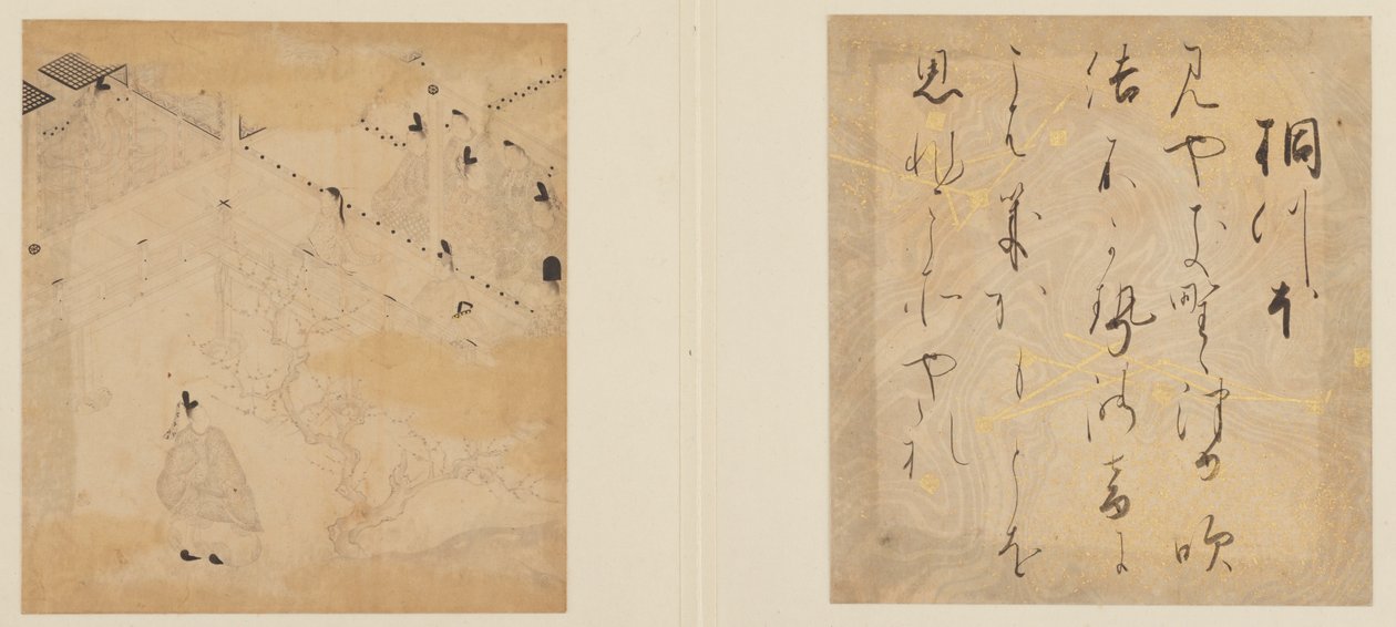 源氏物语》，江户时代，17世纪初。 作者 土佐光典