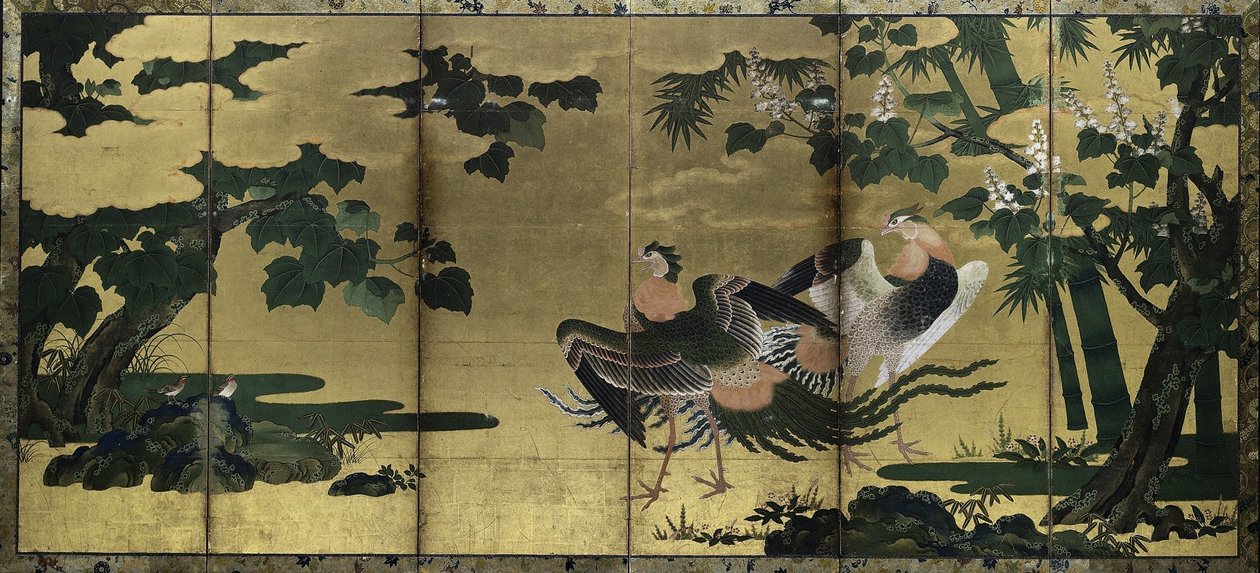 凤凰和泡桐，1500年代后期。 作者 土佐三好
