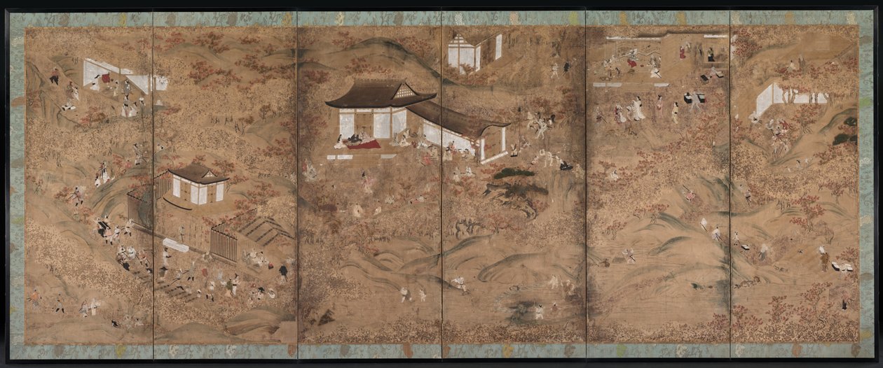 山区的秋天，16世纪。 作者 土佐学校