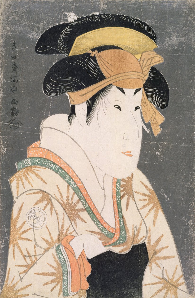 Segawa Kikunojo III（1751-1810）扮演Oshizu（木版画） 作者 Toshusai Sharaku
