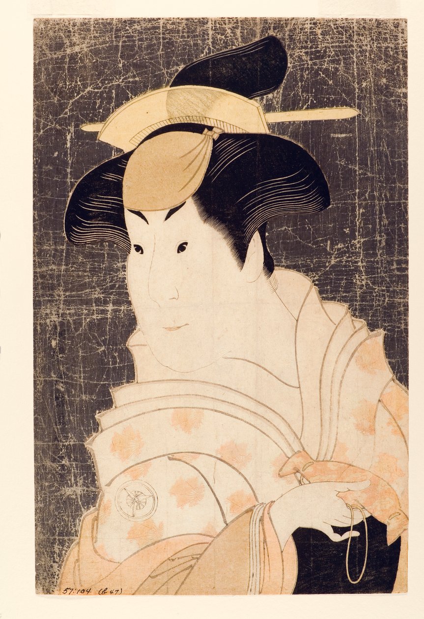 演员Iwai Hanshiro IV作为Shigenoi，护士，1794（木刻） 作者 Toshusai Sharaku