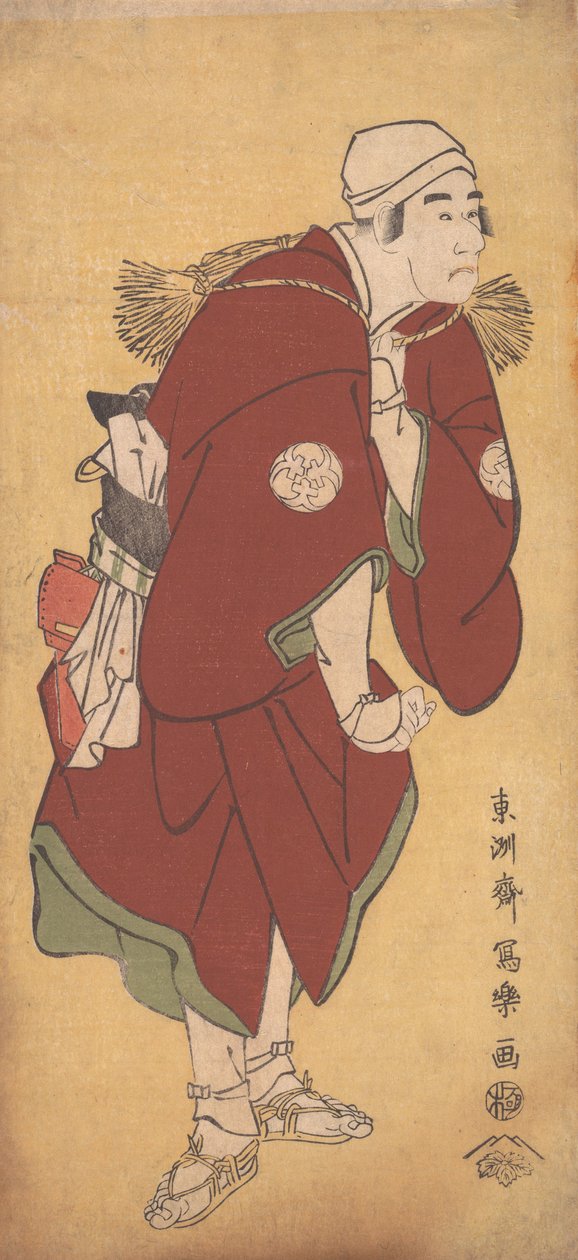Bando Mitsugoro II作为农民Asakusa no Jirosaku，1794-95.，1794-95。 作者 Toshusai Sharaku