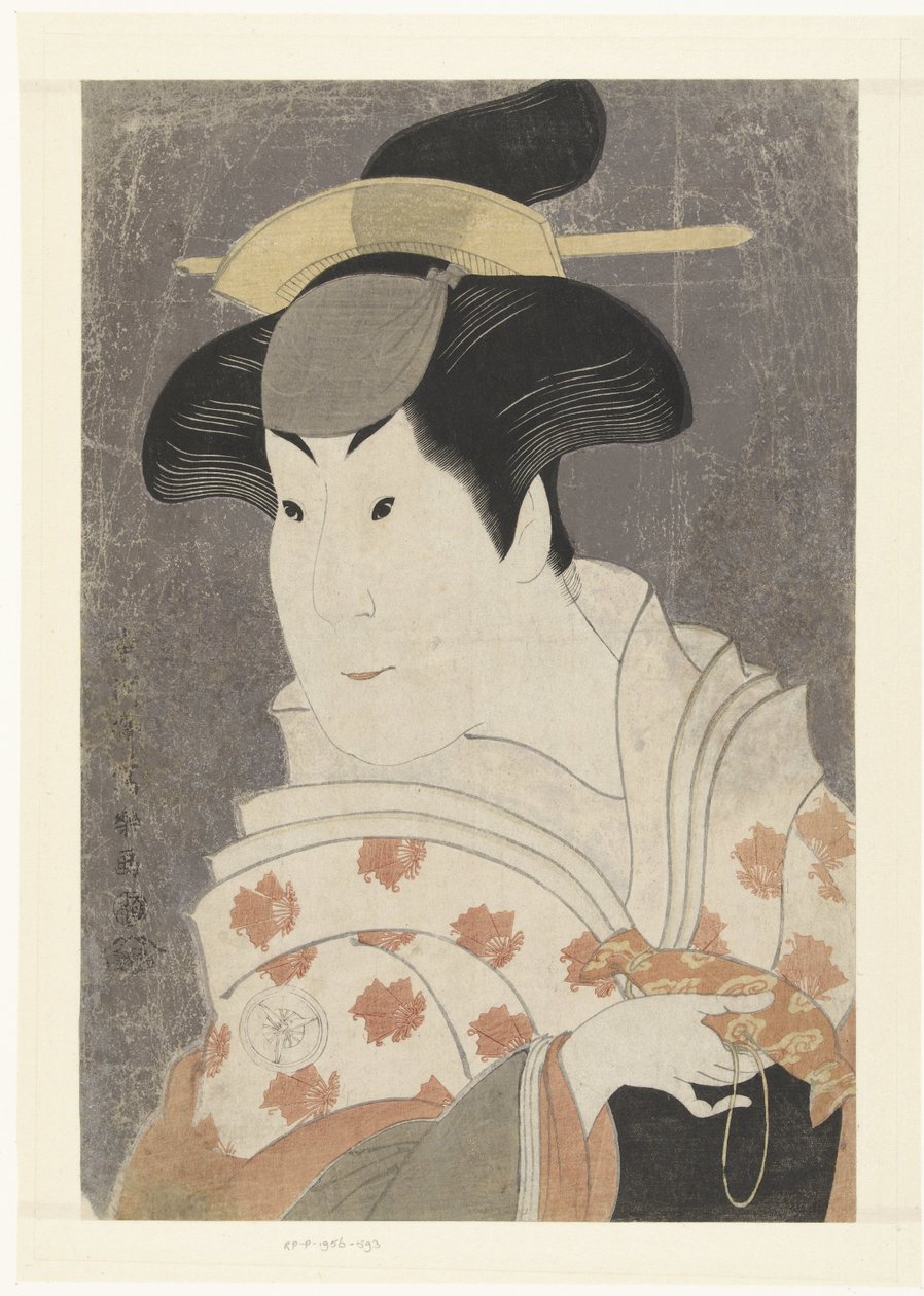 岩井俊二四世的半身肖像。 作者 Toshusai Sharaku