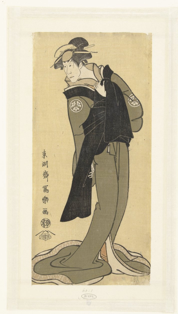 大川恒代二世的女性肖像 作者 Toshusai Sharaku
