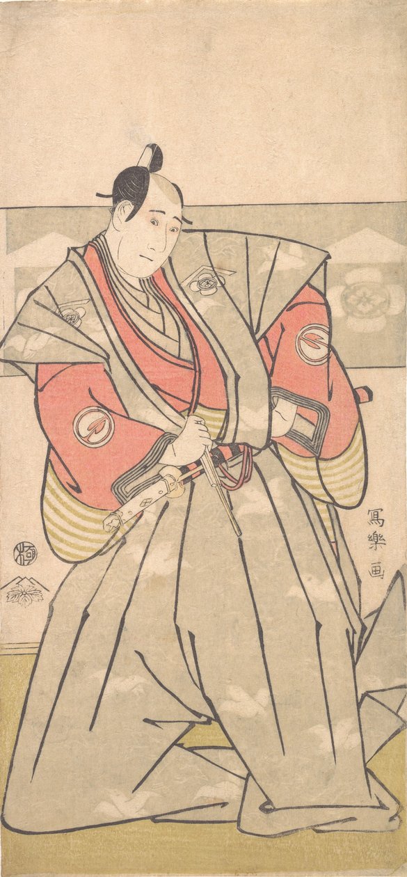 演员泽村宗三郎，1794-95。 作者 Toshusai Sharaku
