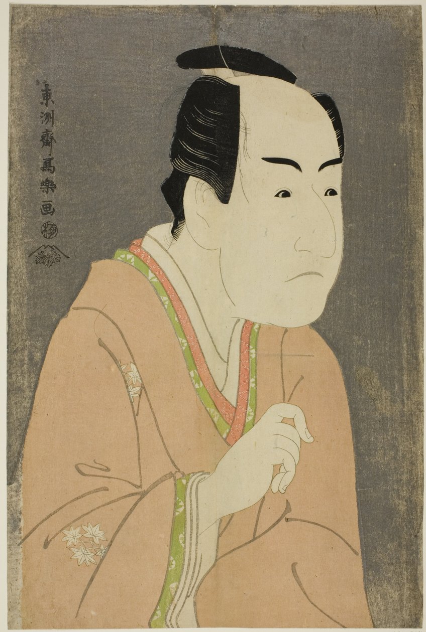 演员市川梦之助二世饰演伊达之助 作者 Toshusai Sharaku