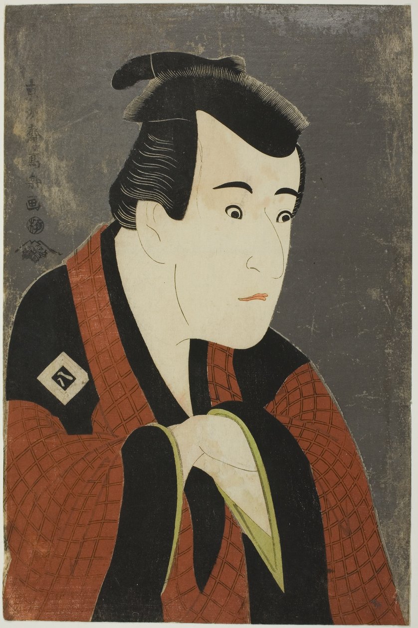 饰演田边文藏的演员市川耀三 作者 Toshusai Sharaku