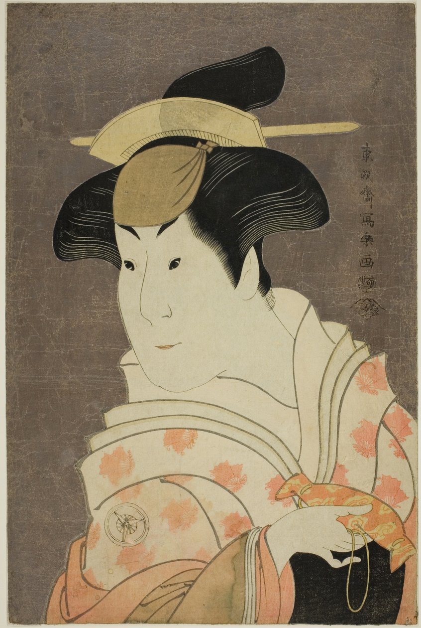 饰演乳母重野井的演员岩井半四郎 作者 Toshusai Sharaku