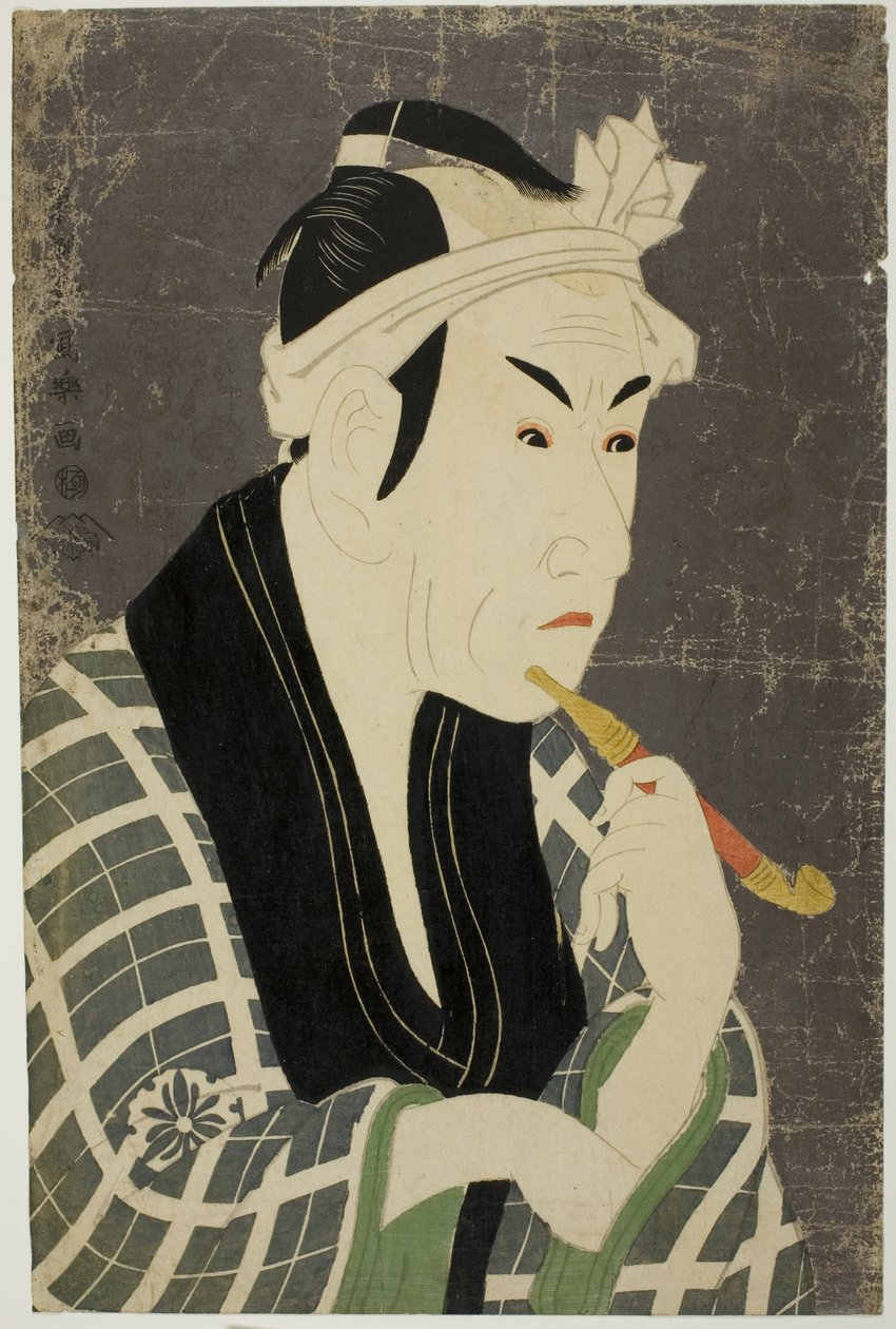 饰演五郎兵卫的演员松本小四郎 作者 Toshusai Sharaku