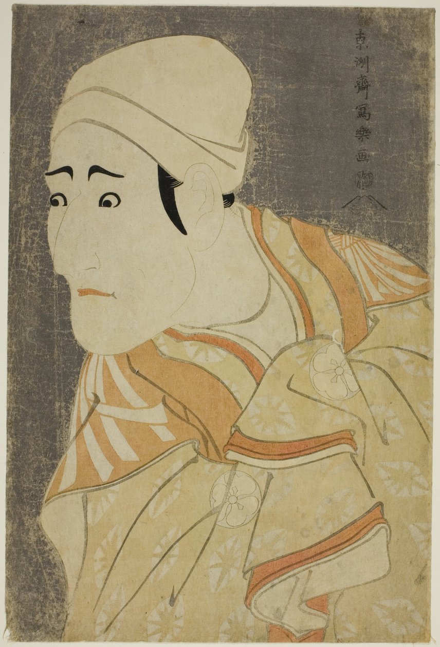 饰演轿夫 "乌鬼之治 "的演员森田勘雅八世 作者 Toshusai Sharaku