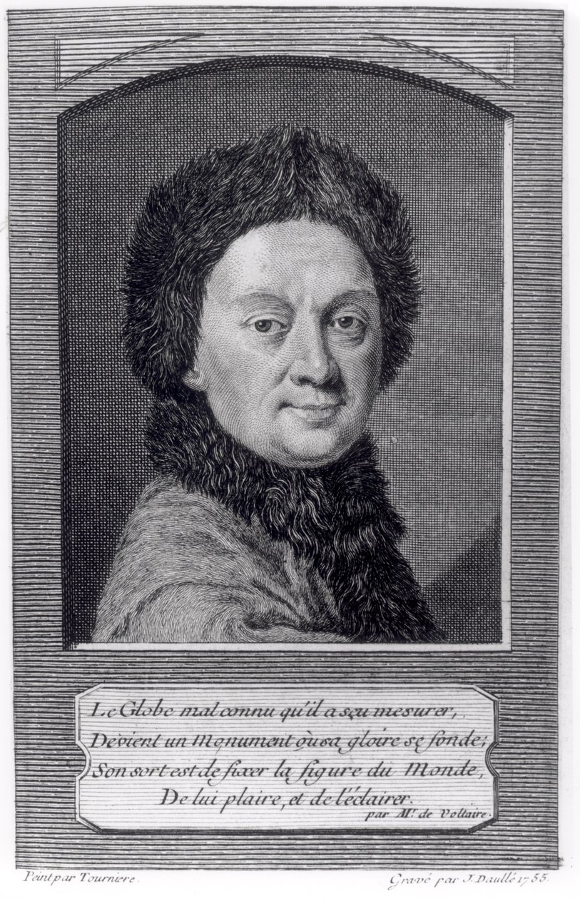 Maupertuis的Pierre Louis Moreau（1698-1759）由John Daulle（1703-63）1755年刻 作者 比赛