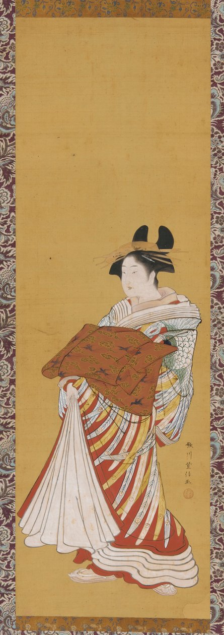 游行中的裕如 作者 歌川丰信