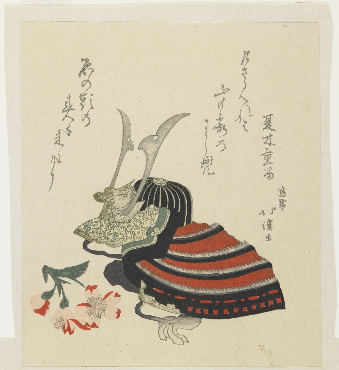 （男孩节的战士头盔和杜鹃花） 作者 丰田福建
