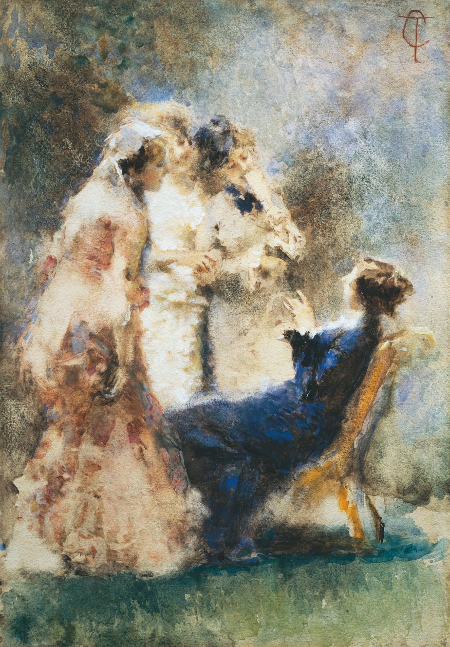 高寿》，特兰基洛-克雷莫纳著，纸上水彩画 作者 克雷莫纳镇