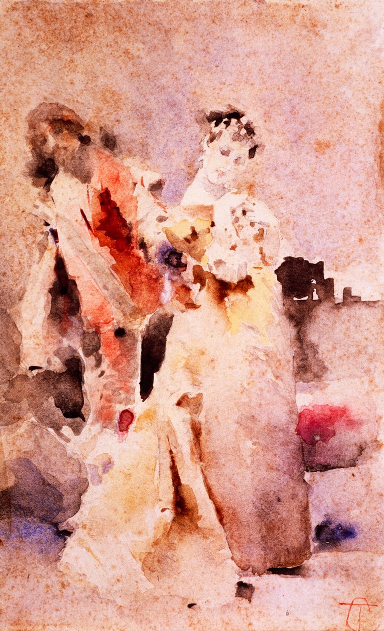 让我们缔造和平》，作者特兰基洛-克雷莫纳，纸上水彩画 作者 克雷莫纳镇
