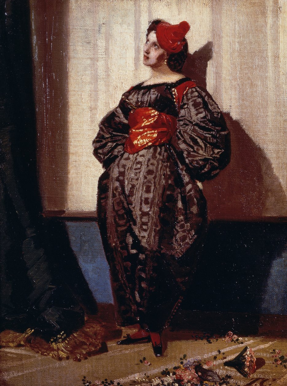 特兰基洛-克雷莫纳（1837-1878）的《Pagliaccetto》。 作者 克雷莫纳镇
