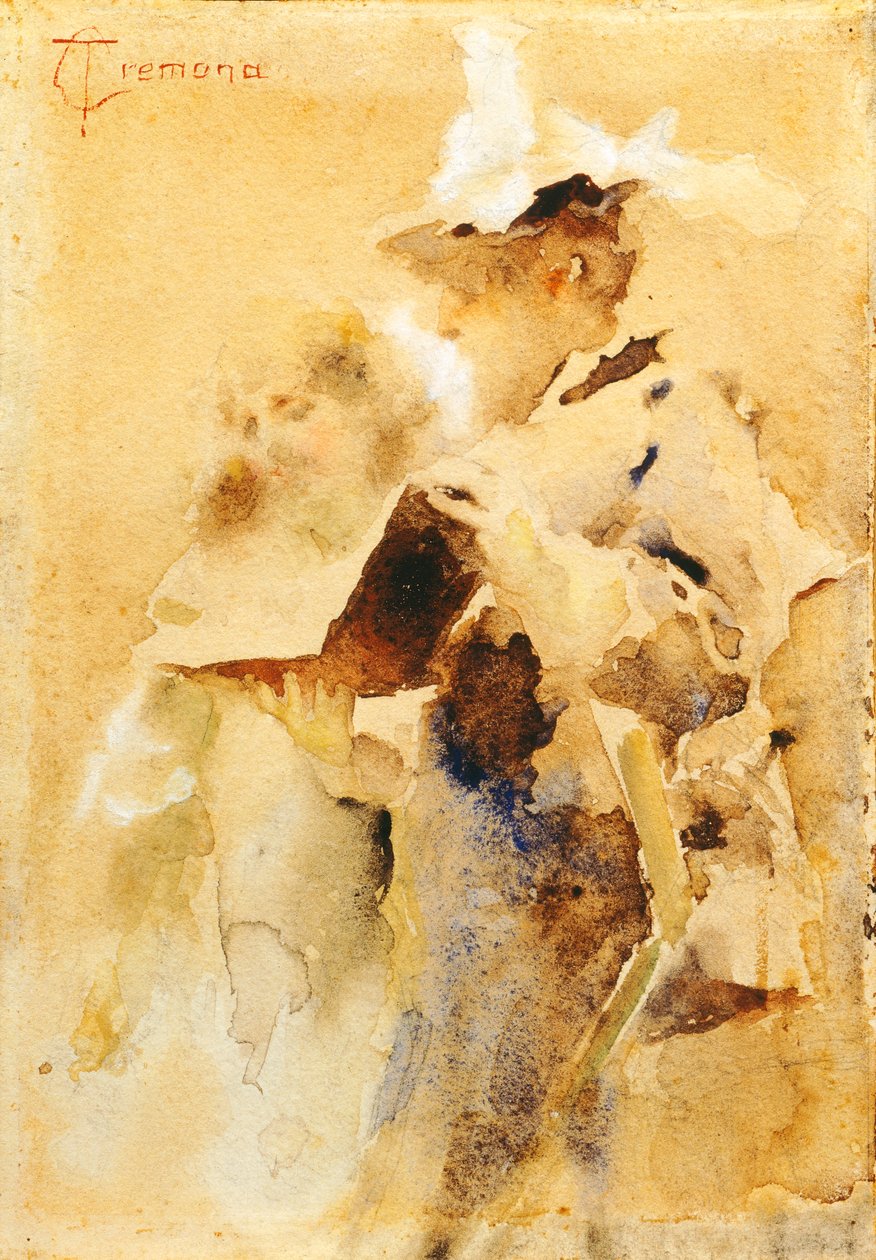 特兰基洛-克雷莫纳的《相册》，水彩画 作者 克雷莫纳镇