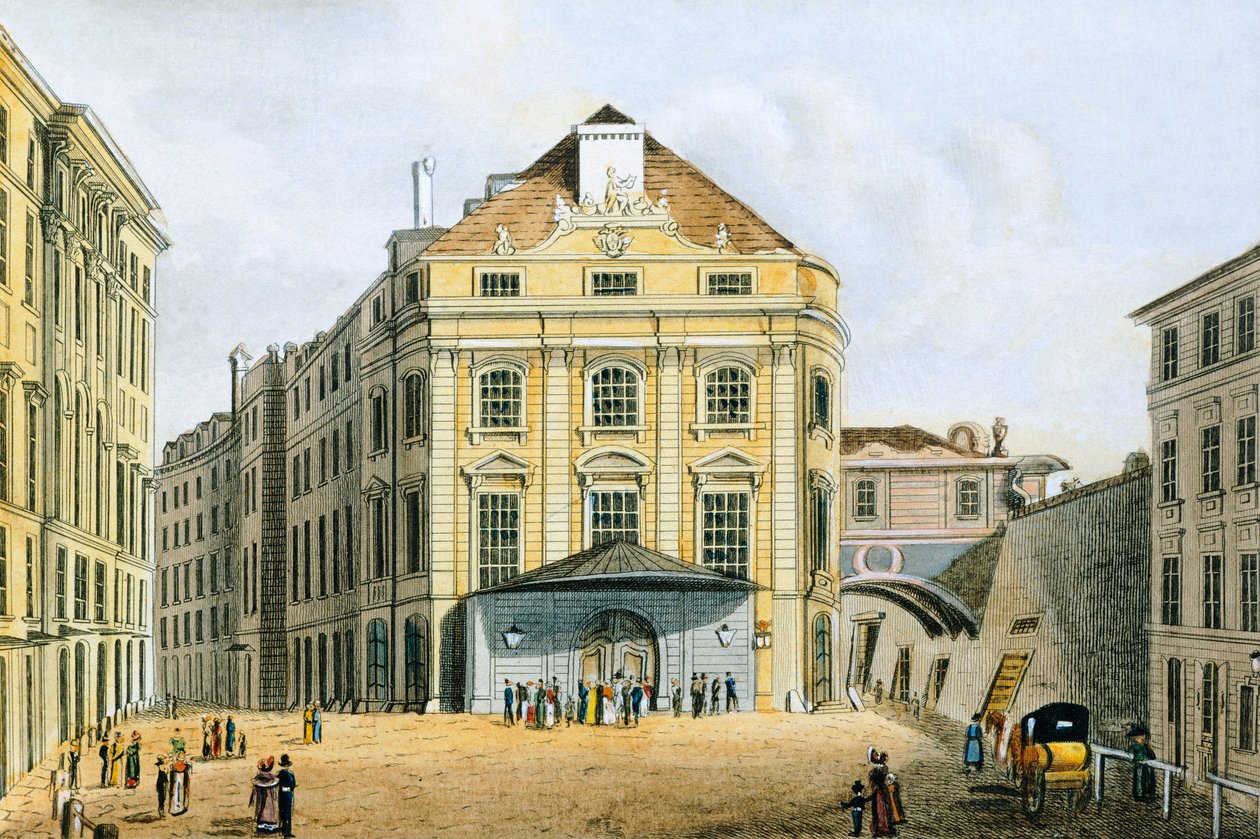 奥地利，维也纳，Kaiserliches 和 Koenigliches Hoftheater（帝国和皇家剧院），Tranquillo Mollo，雕刻 作者 特兰奎洛莫洛