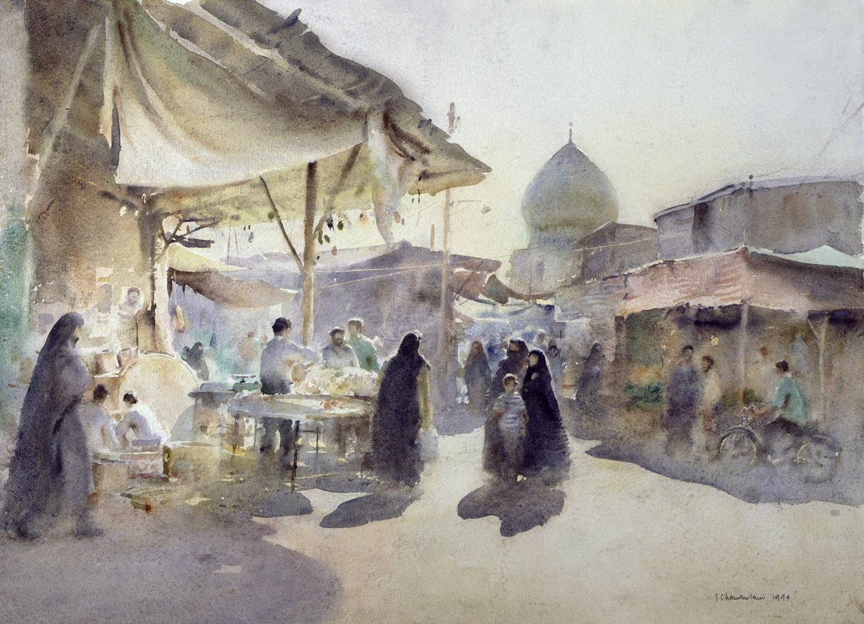 Light and Shade，Shiraz Bazaar，1994（纸上写着） 作者 特雷弗·张伯伦