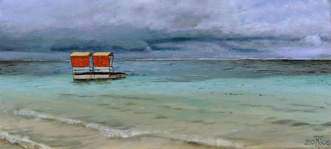 救生员站，毛里求斯，2008年 作者 特雷弗·尼尔