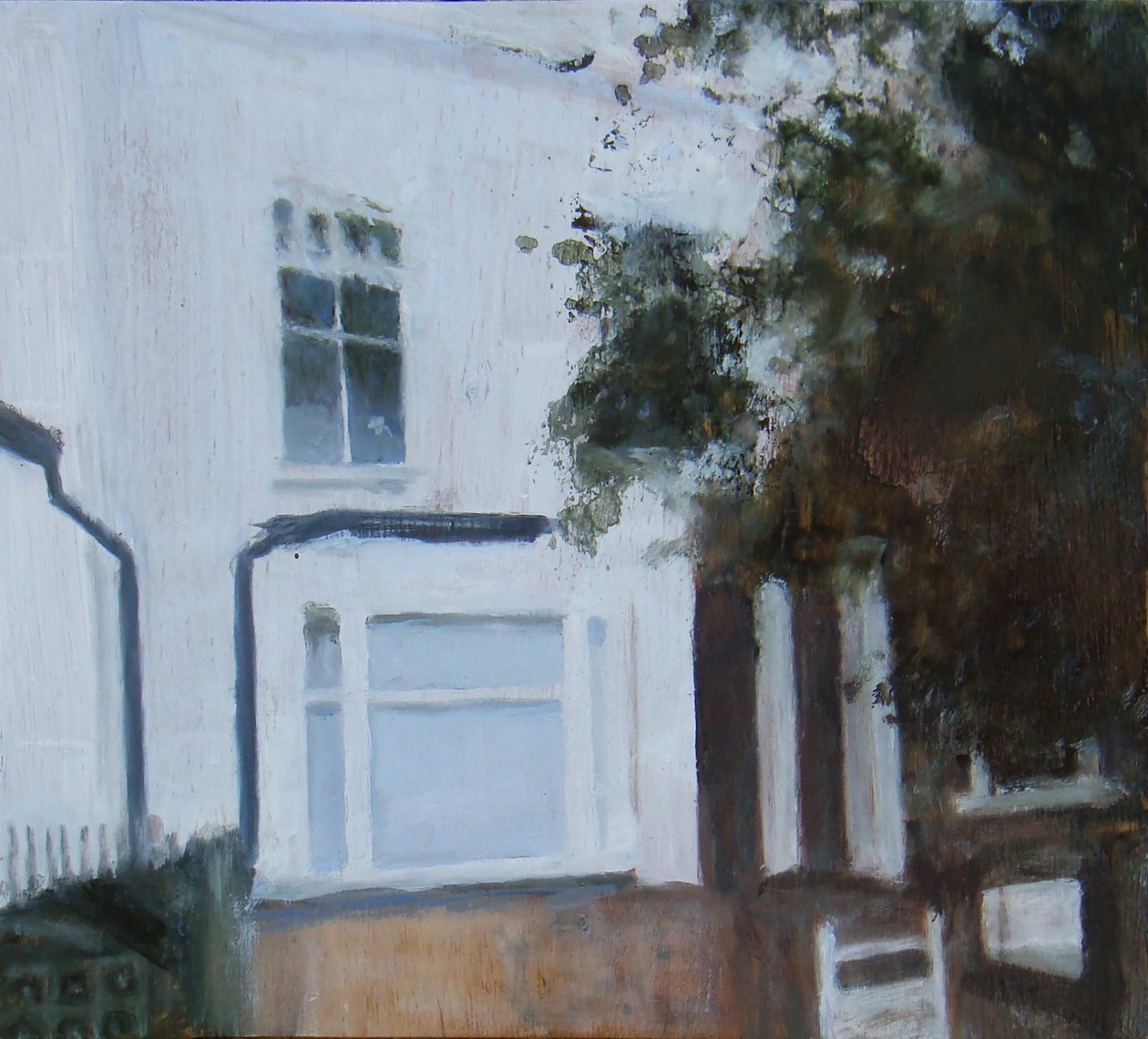 生活的地方 12，2011 年（胶合板上的油画） 作者 特雷弗·伯吉斯