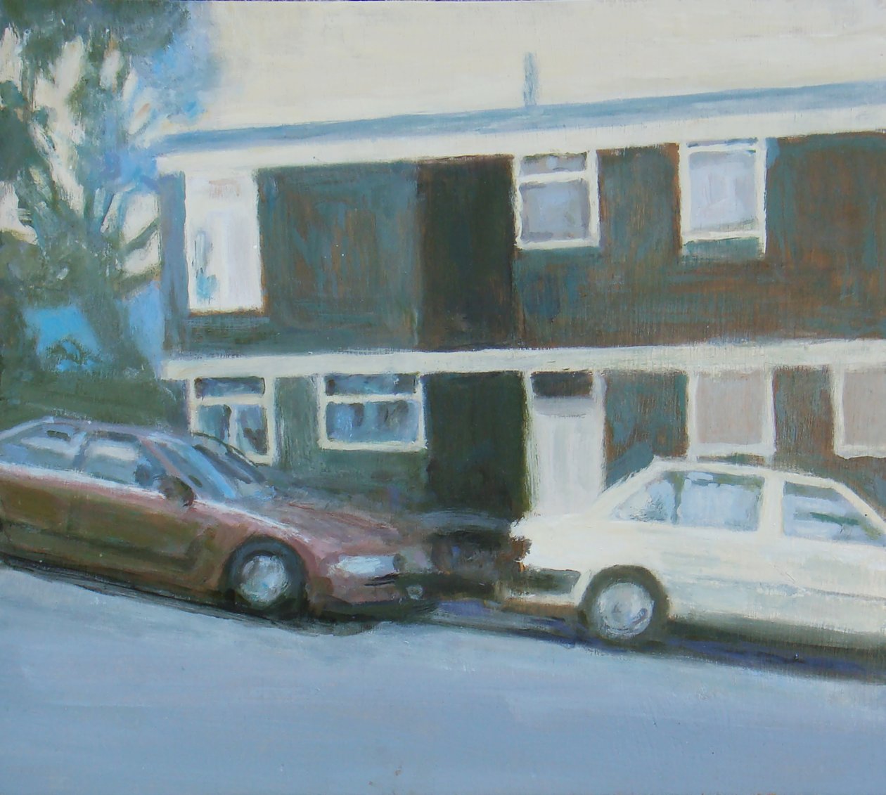 居住的地方 13，2011 年（胶合板上的油画） 作者 特雷弗·伯吉斯