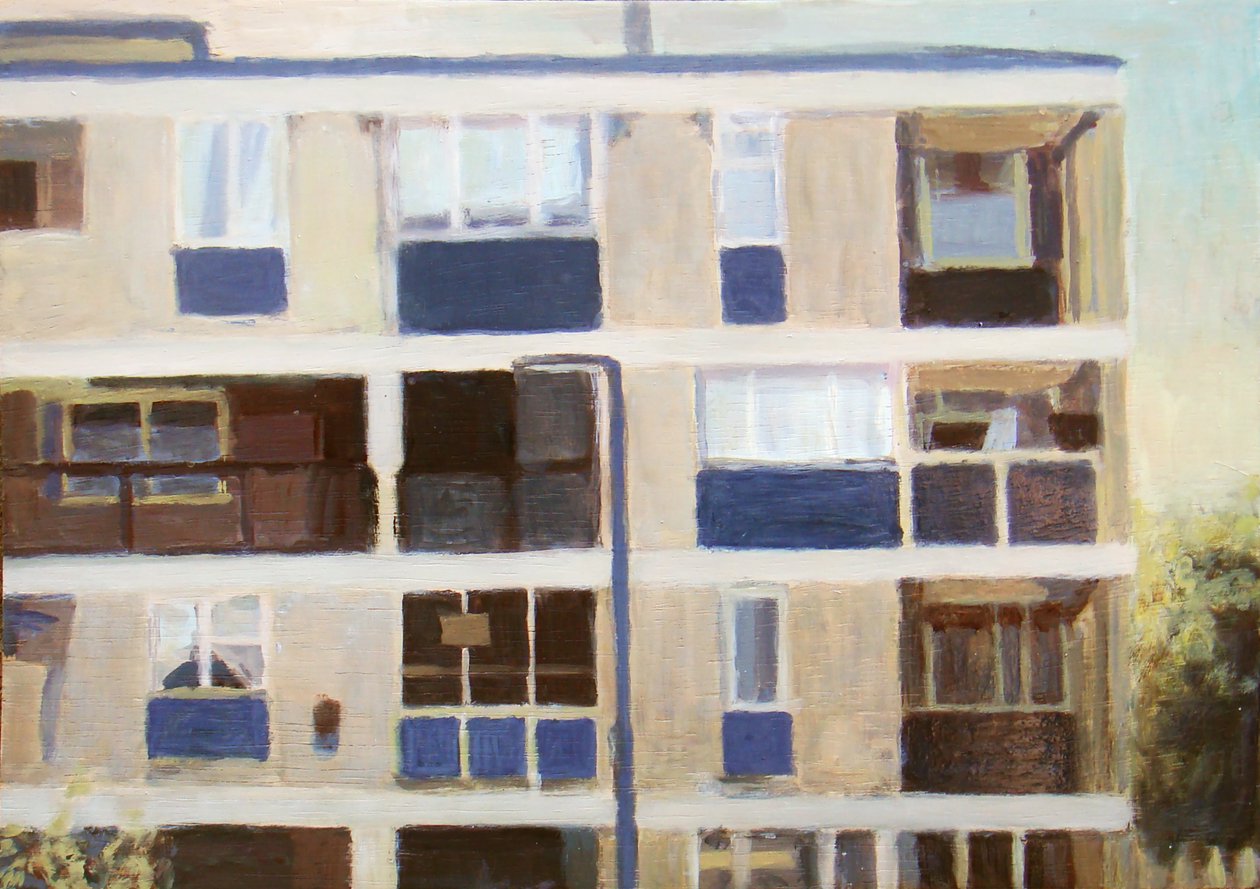 居住的地方 16，2011 年（胶合板上的油画） 作者 特雷弗·伯吉斯