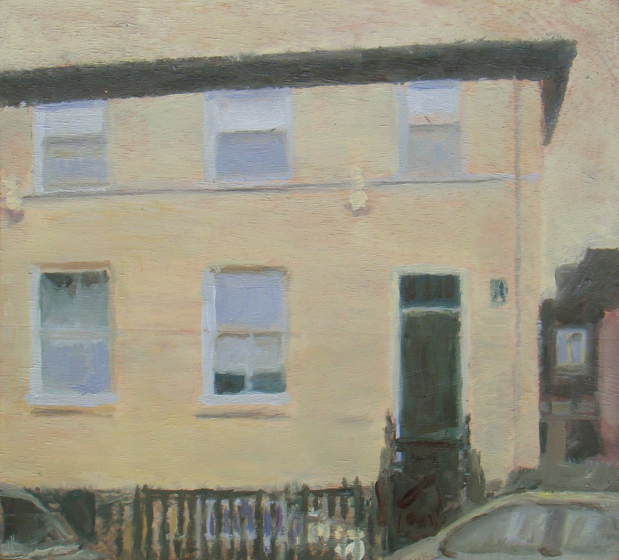生活的地方 1，2010 年（胶合板上的油画） 作者 特雷弗·伯吉斯