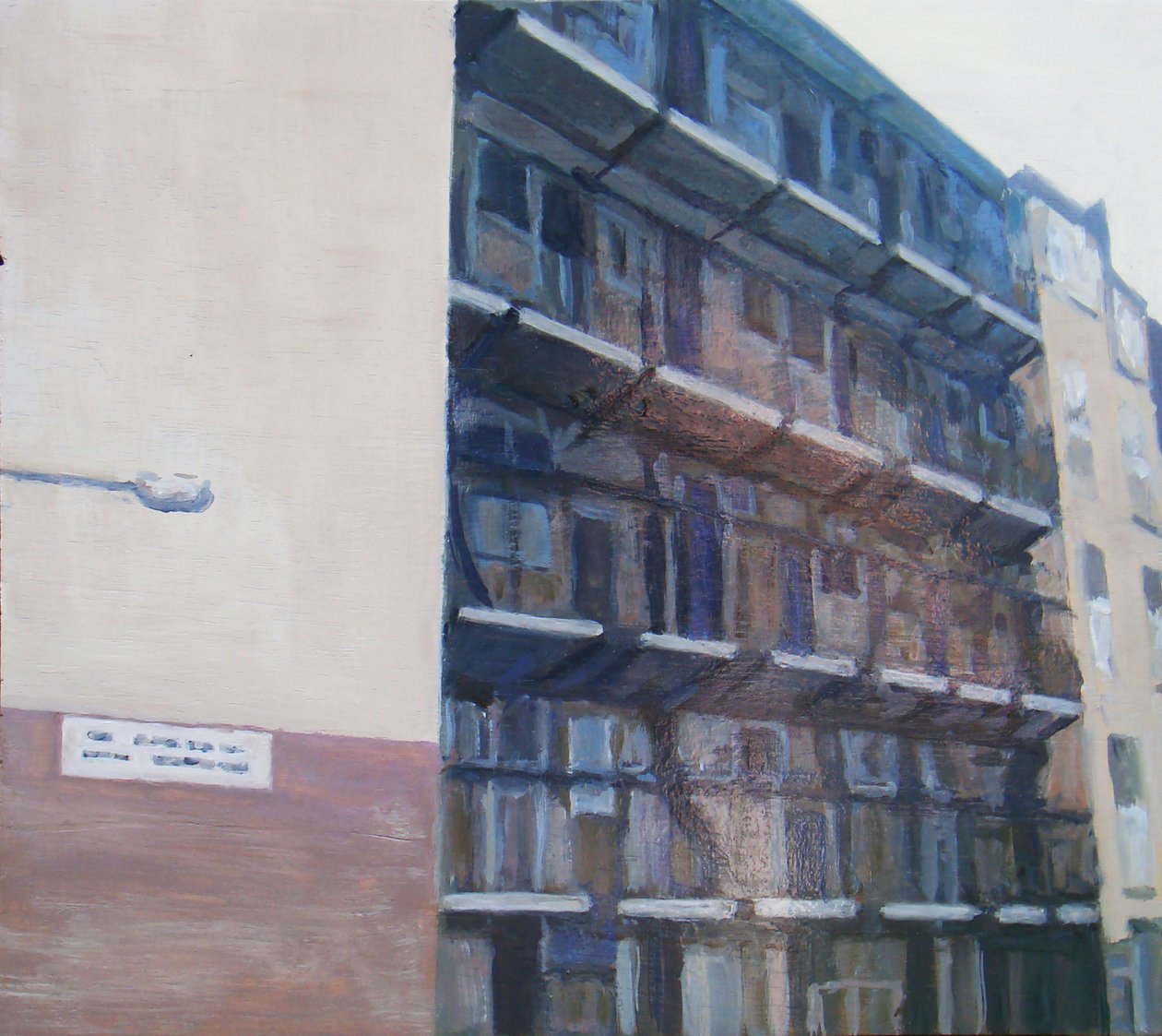 居住的地方 20，2011 年（胶合板上的油画） 作者 特雷弗·伯吉斯