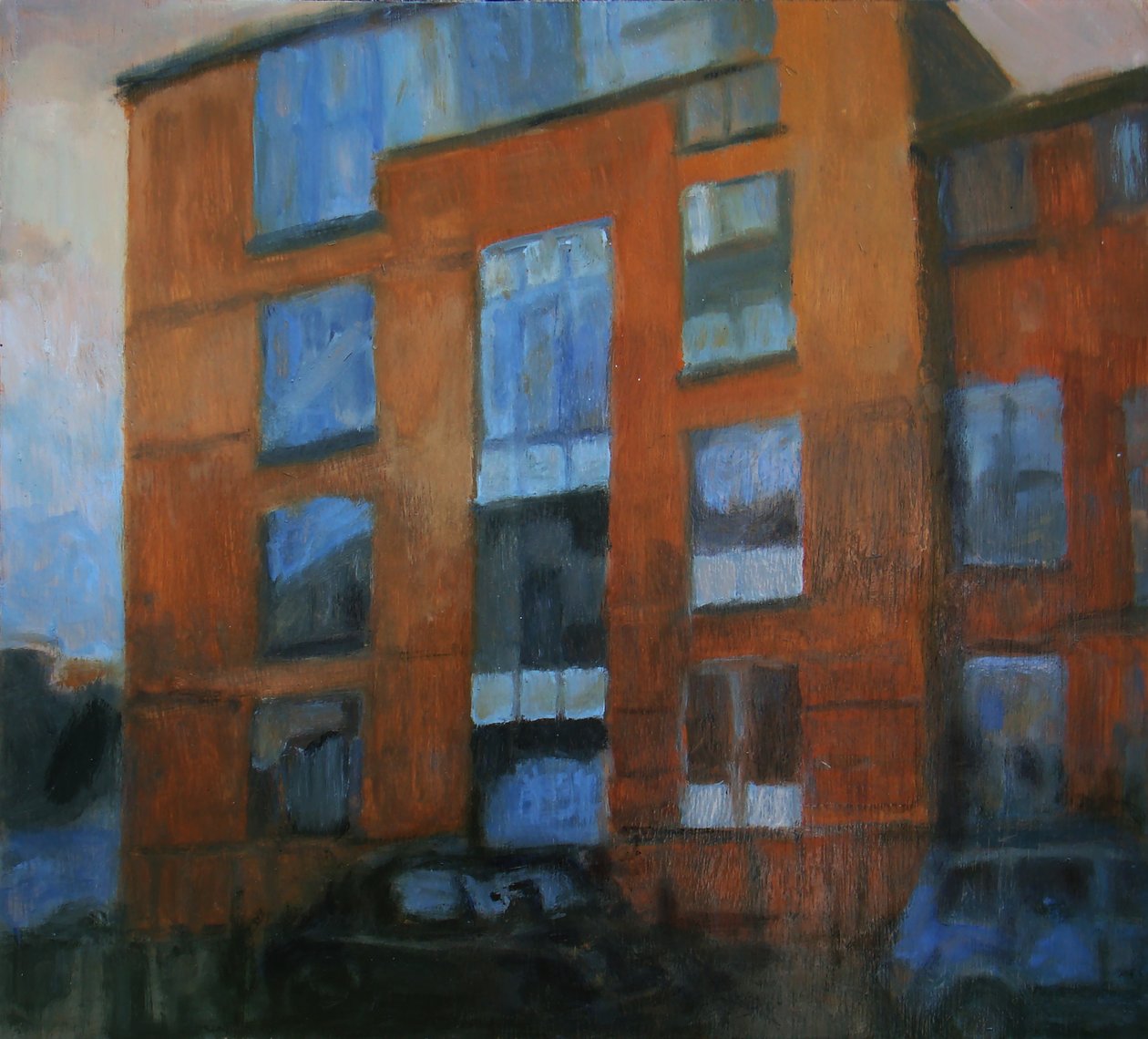 居住之地 21，2011 年（胶合板上的油彩） 作者 特雷弗·伯吉斯