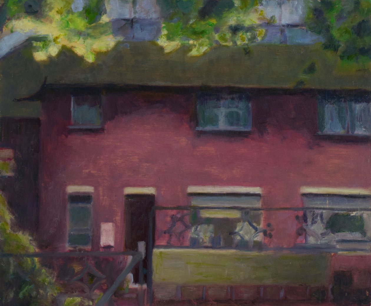 生活的地方 29，2012 年（胶合板上的油画） 作者 特雷弗·伯吉斯