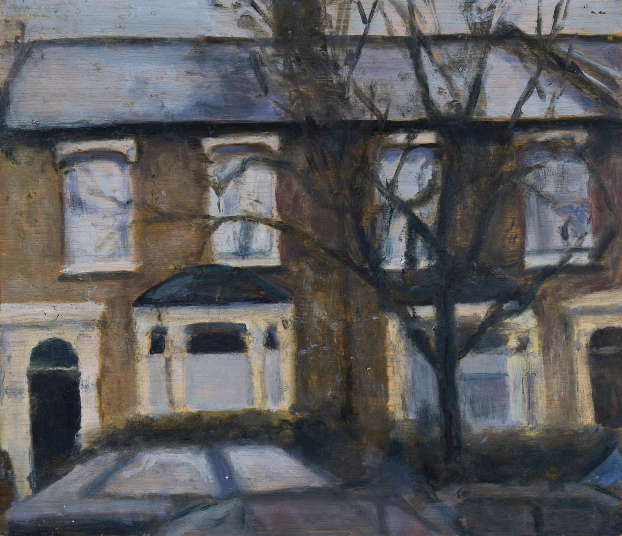 生活的地方 31，2012 年（胶合板上的油画） 作者 特雷弗·伯吉斯