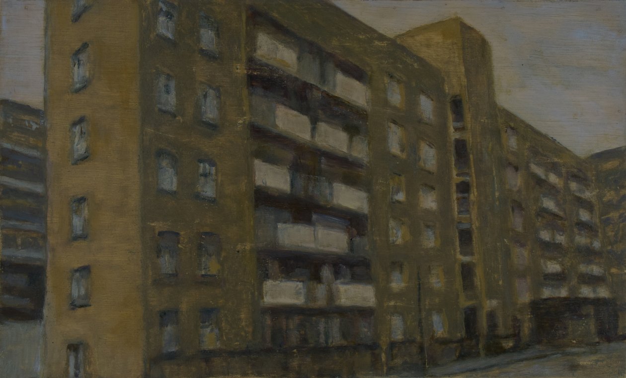 居住的地方 34，2012 年（胶合板上的油画） 作者 特雷弗·伯吉斯