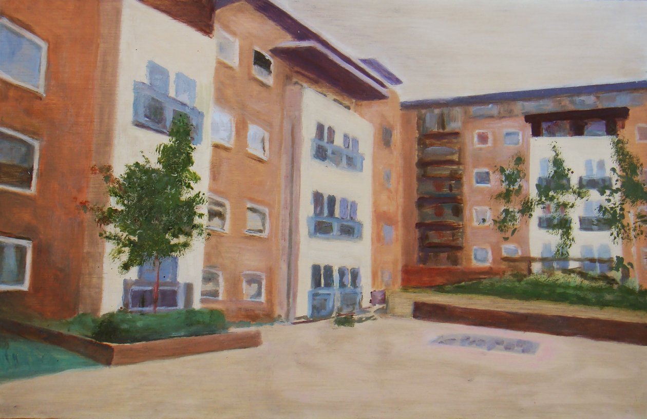 生活的地方 45，2012 年（胶合板上的油画） 作者 特雷弗·伯吉斯
