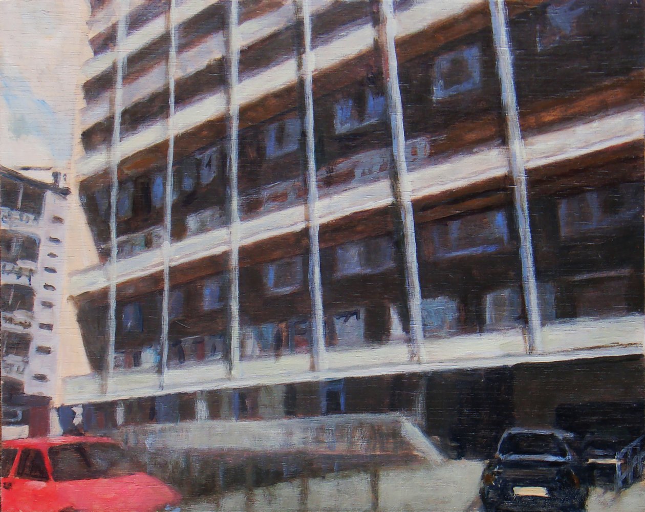 居住的地方 46，2012 年（胶合板上的油画） 作者 特雷弗·伯吉斯