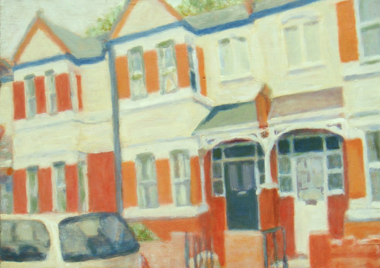 居住的地方 49，2012 年（胶合板上的油彩） 作者 特雷弗·伯吉斯