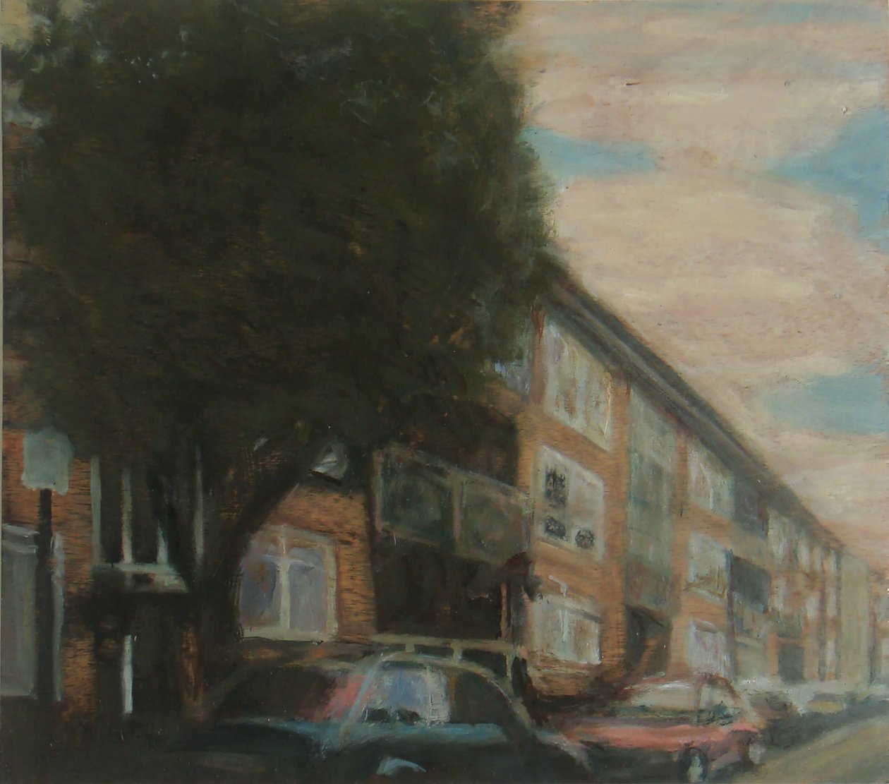 居住的地方 4，2010 年（胶合板上的油画） 作者 特雷弗·伯吉斯