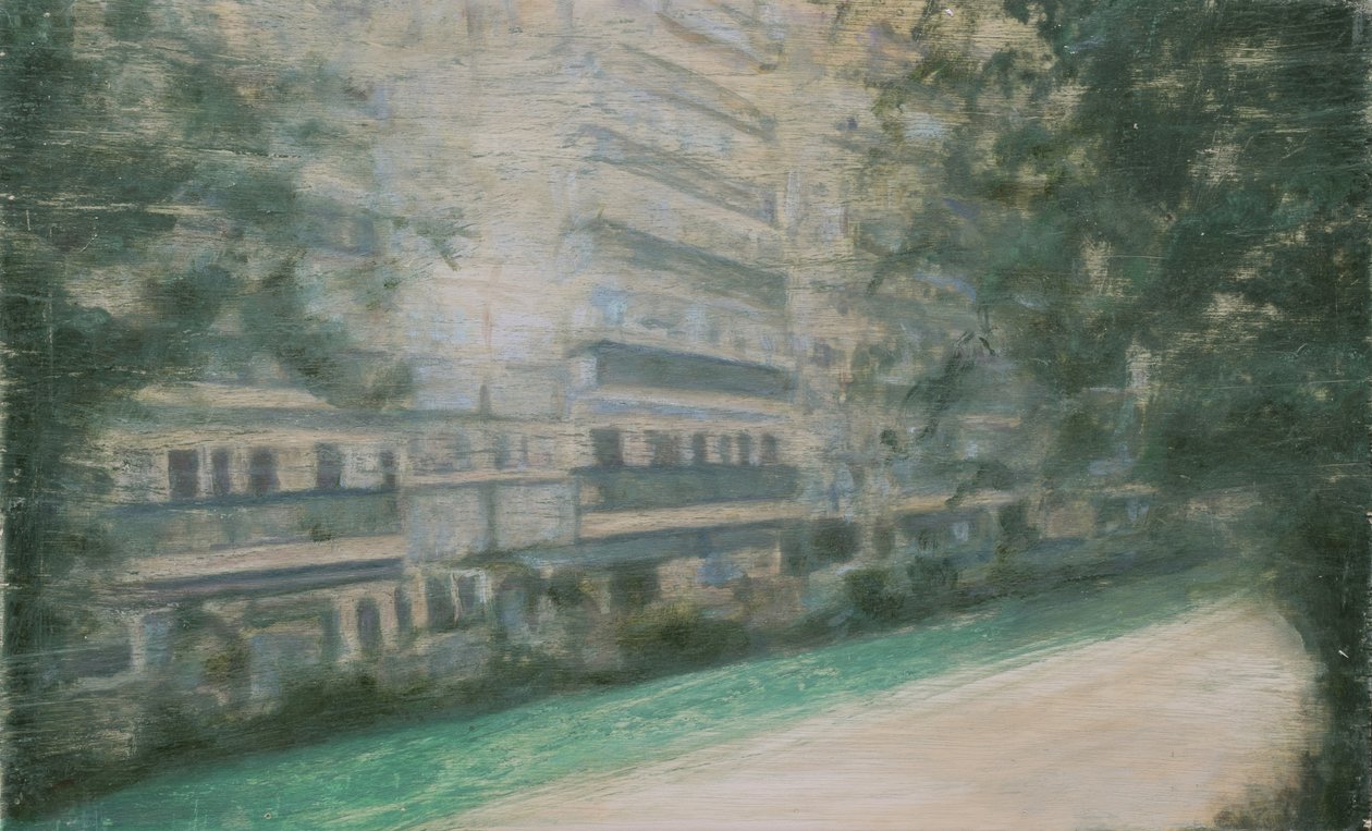 生活之地 52，2013 年（胶合板上的油画） 作者 特雷弗·伯吉斯