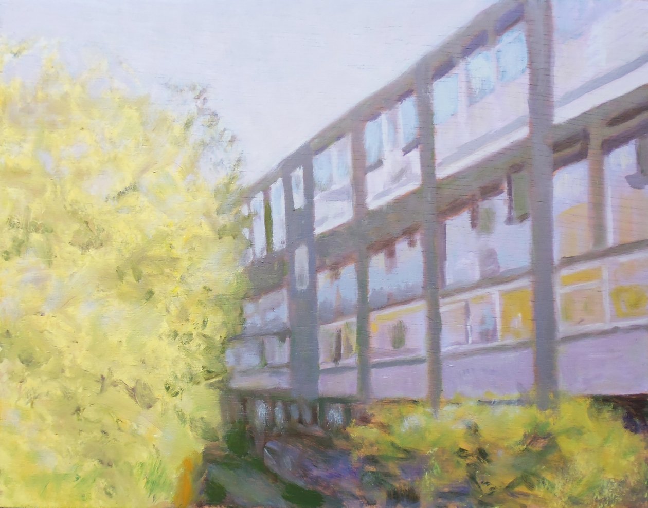 生活的地方 53，2013 年（胶合板上的油画） 作者 特雷弗·伯吉斯