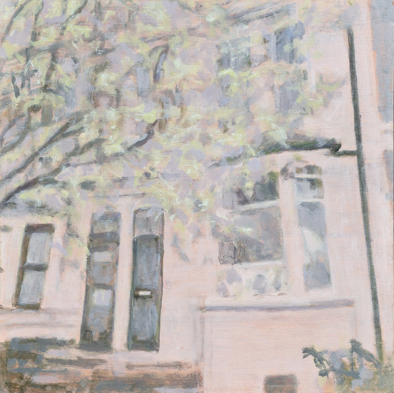 生活的地方 57，2013 年（胶合板上的油画） 作者 特雷弗·伯吉斯