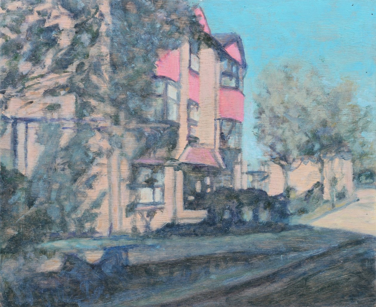 生活的地方 59，2013 年（胶合板上的油画） 作者 特雷弗·伯吉斯