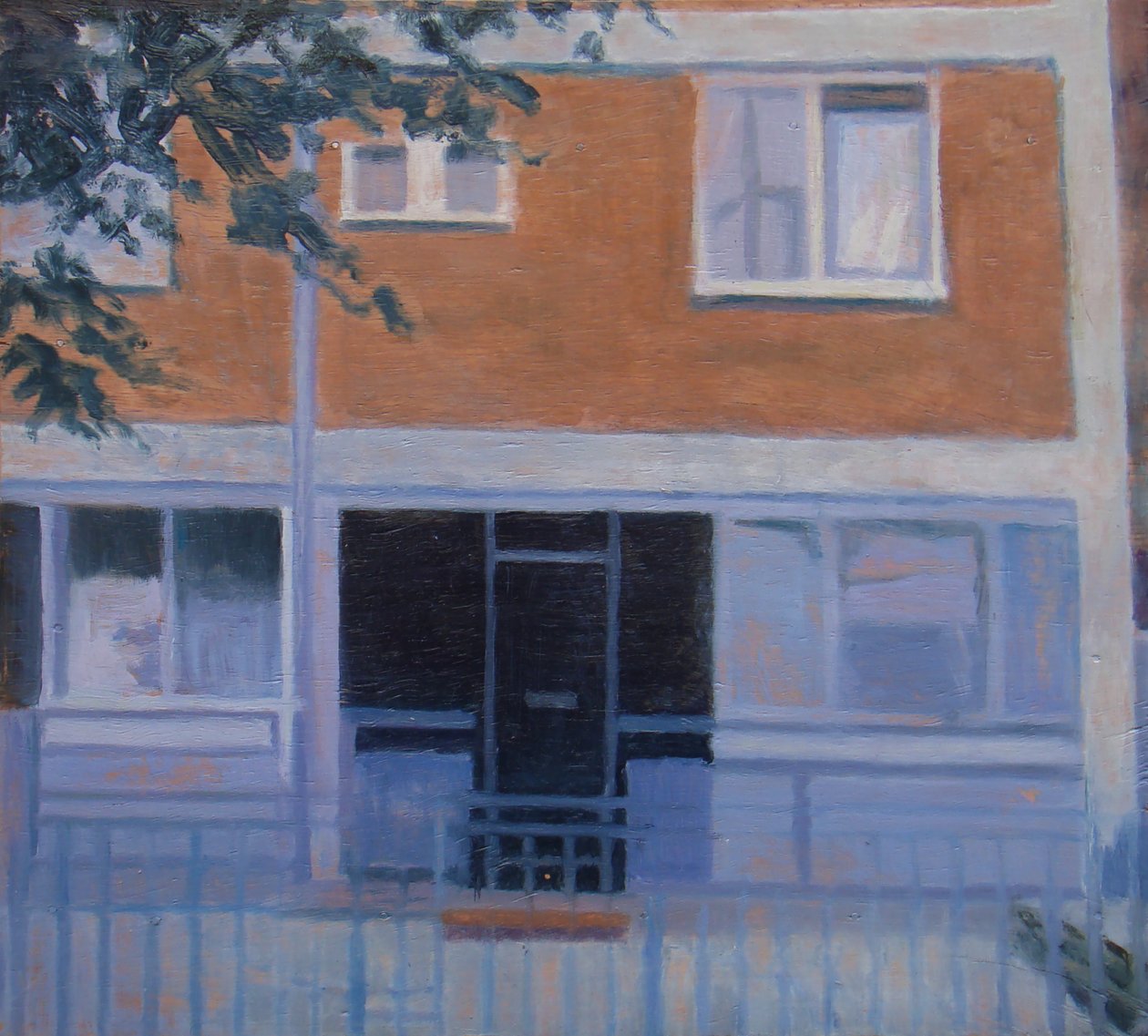 生活的地方 5，2010 年（胶合板上的油画） 作者 特雷弗·伯吉斯
