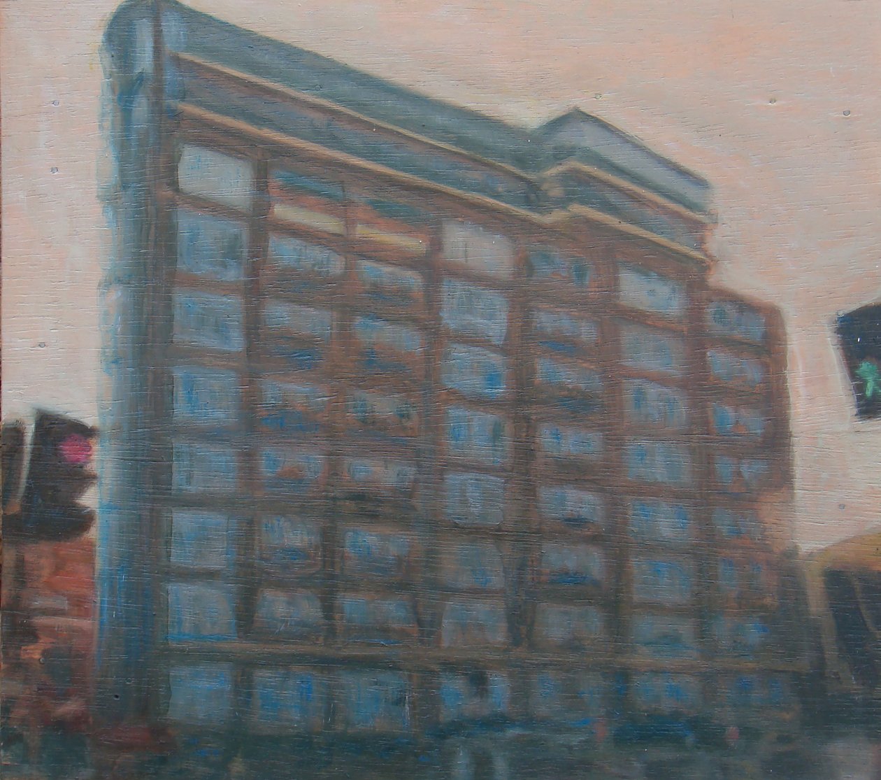 居住的地方 6，2010 年（胶合板上的油画） 作者 特雷弗·伯吉斯