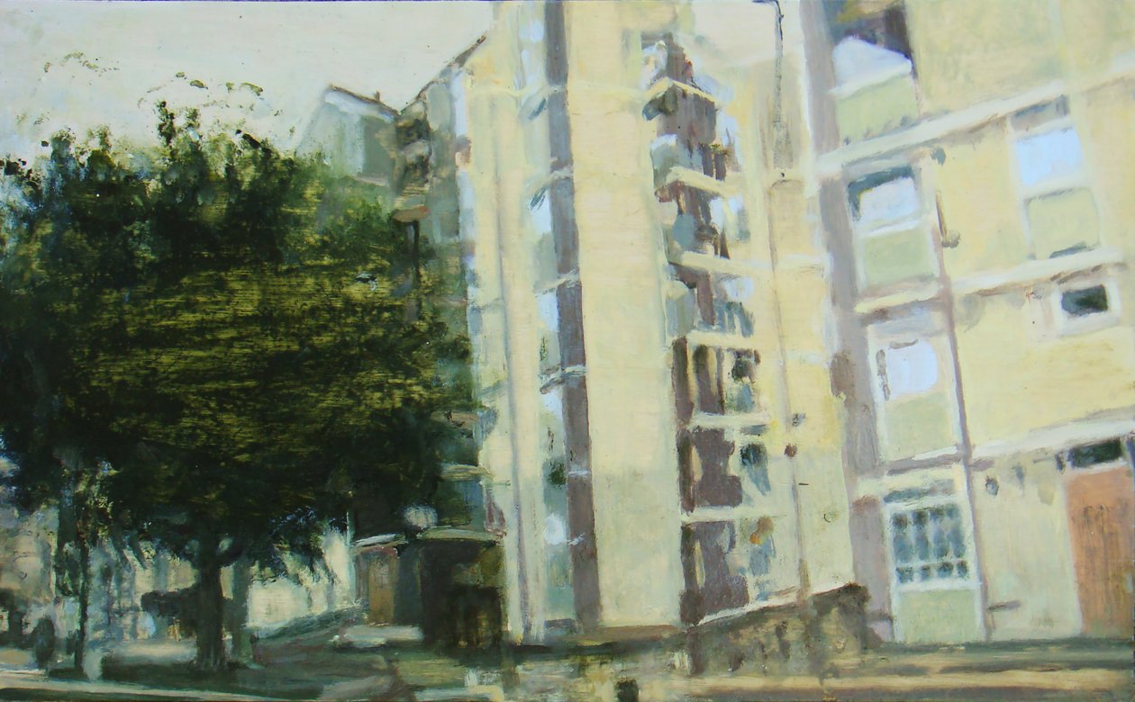 居住的地方 7，2011 年（胶合板上的油画） 作者 特雷弗·伯吉斯