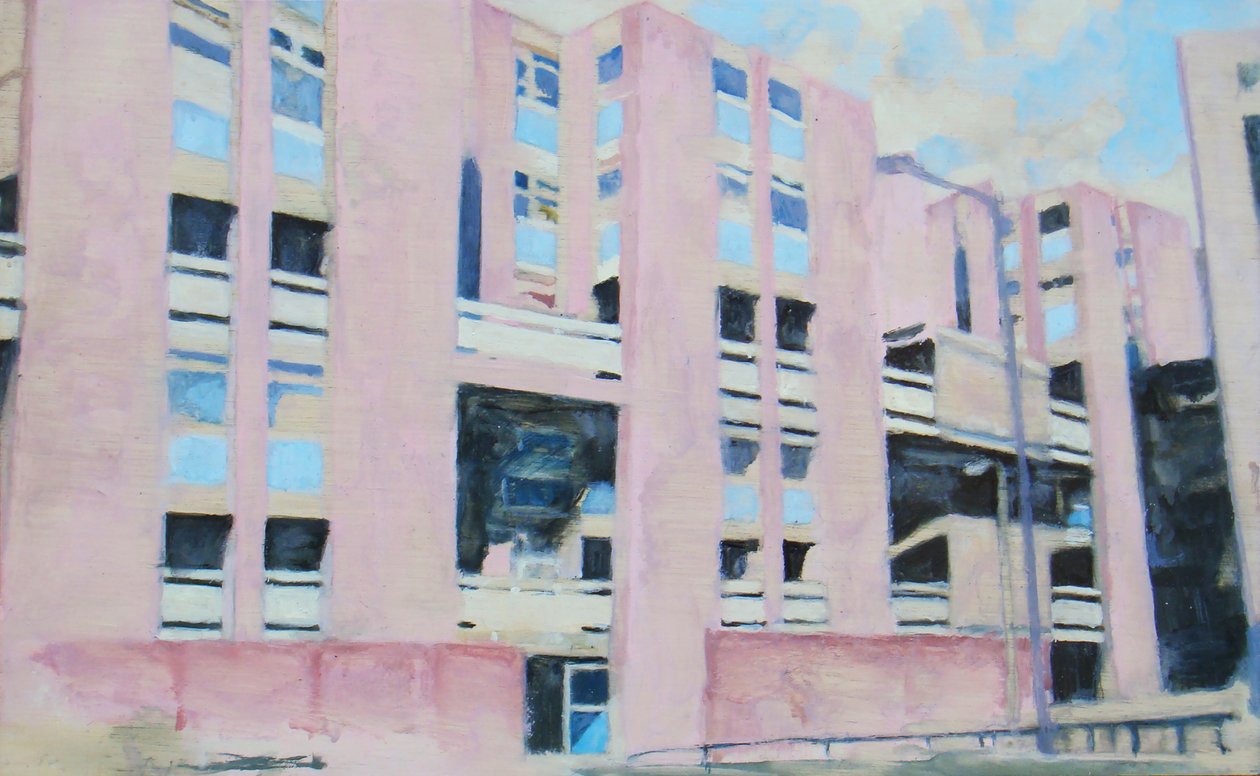 居住的地方 8，2011 年（胶合板上的油画） 作者 特雷弗·伯吉斯