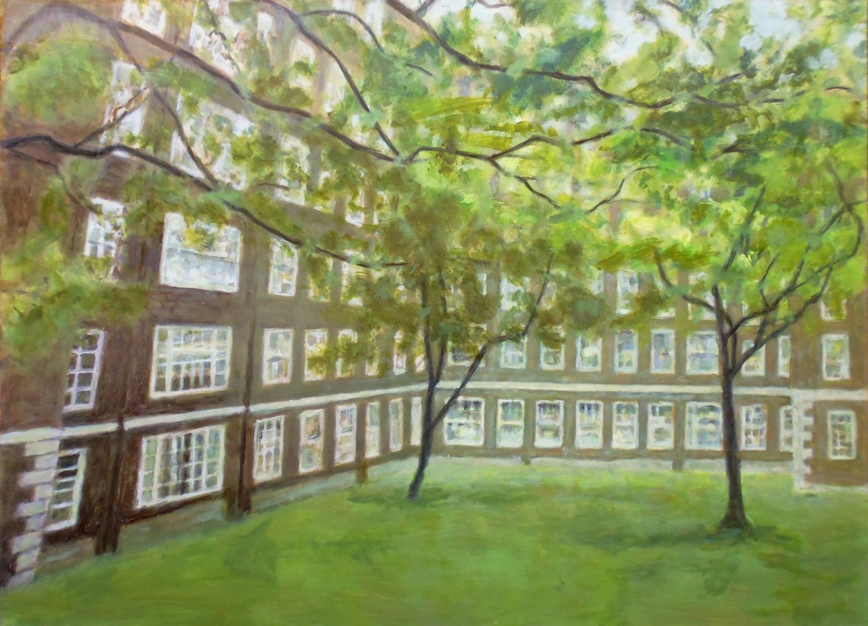 生活的地方 L1，2012 年（胶合板上的油画） 作者 特雷弗·伯吉斯