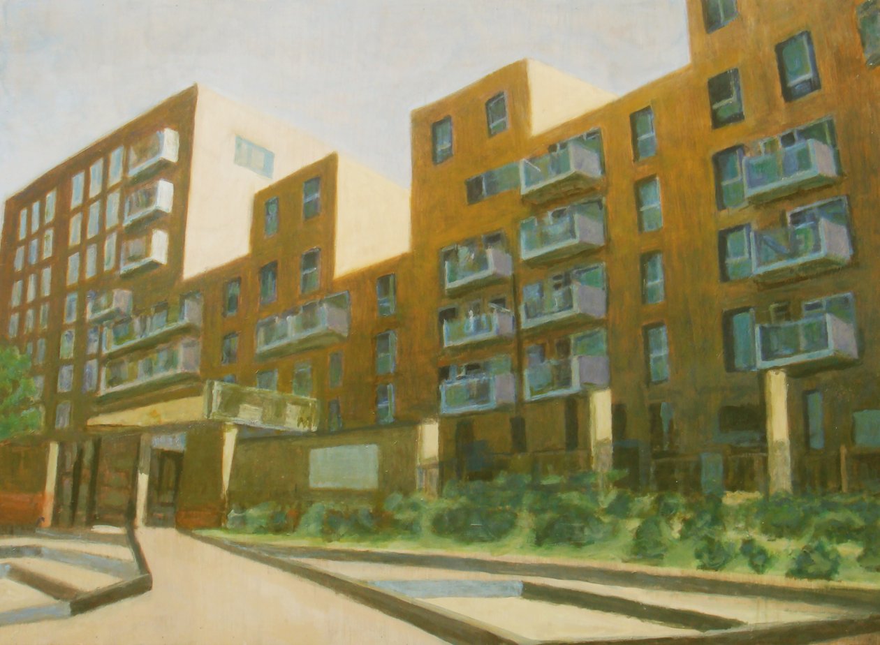 生活之地 L4，2013 年（胶合板上的油画） 作者 特雷弗·伯吉斯