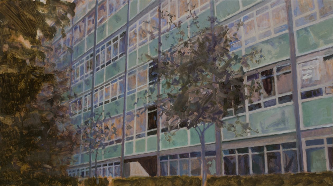 生活之地 L6，2013 年（胶合板上的油画） 作者 特雷弗·伯吉斯